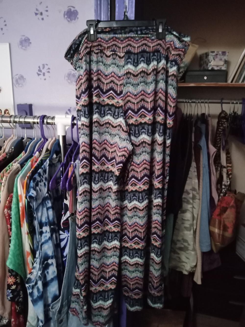 AB Studio Multi-Pattern Pants - Picture 2 of 5